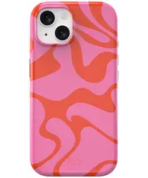 AVY Apple iPhone 15 Hoesje MagSafe Back Cover Rosé Twist afbeelding