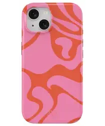 AVY Apple iPhone 14 / 13 Hoesje MagSafe Back Cover Rosé Twist afbeelding