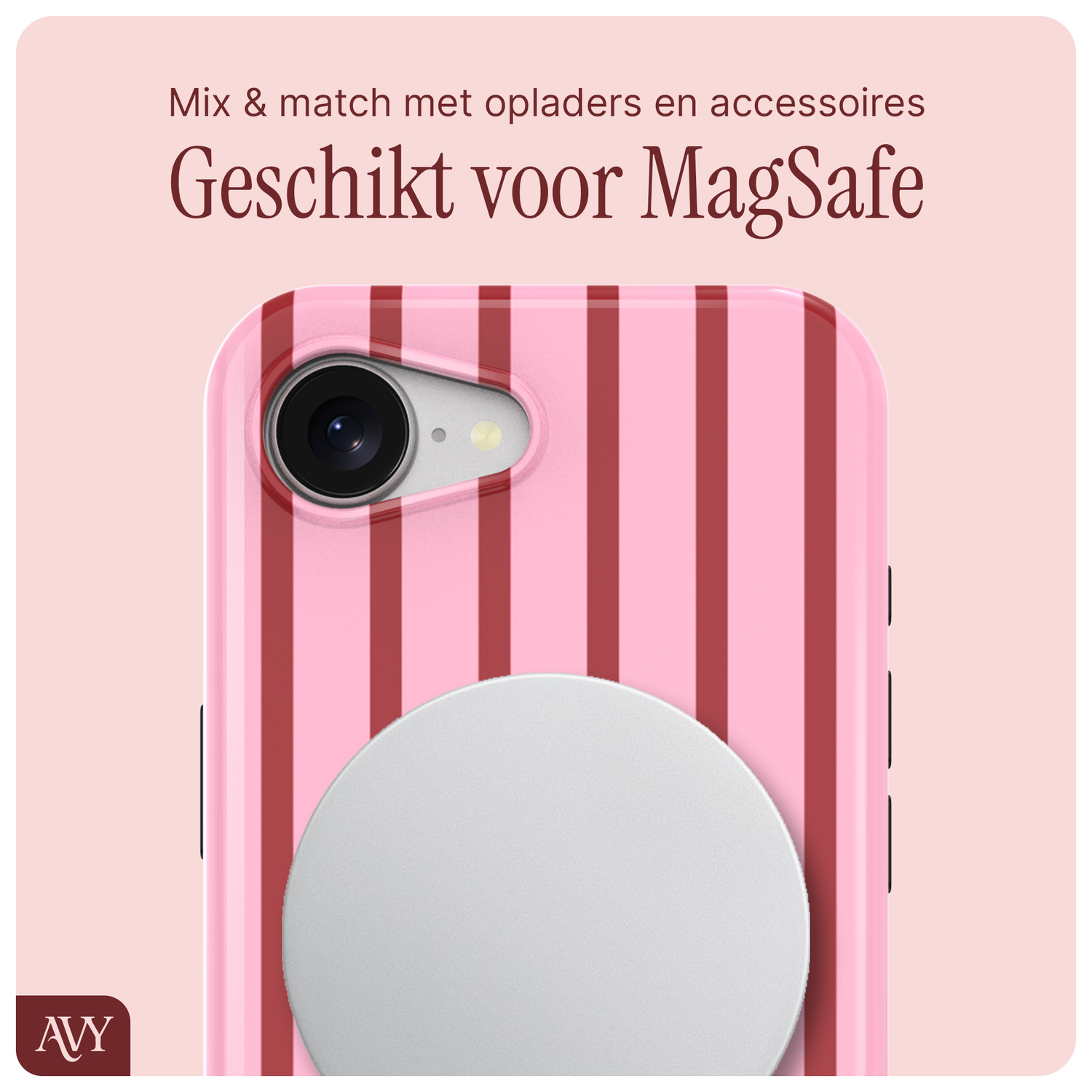 AVY Apple ìPhone 16e Hoesje MagSafe Back Cover - Linea Sol afbeelding 6