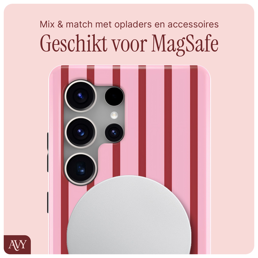 AVY Samsung Galaxy S25 Ultra Hoesje MagSafe Back Cover Linea Sol afbeelding 7