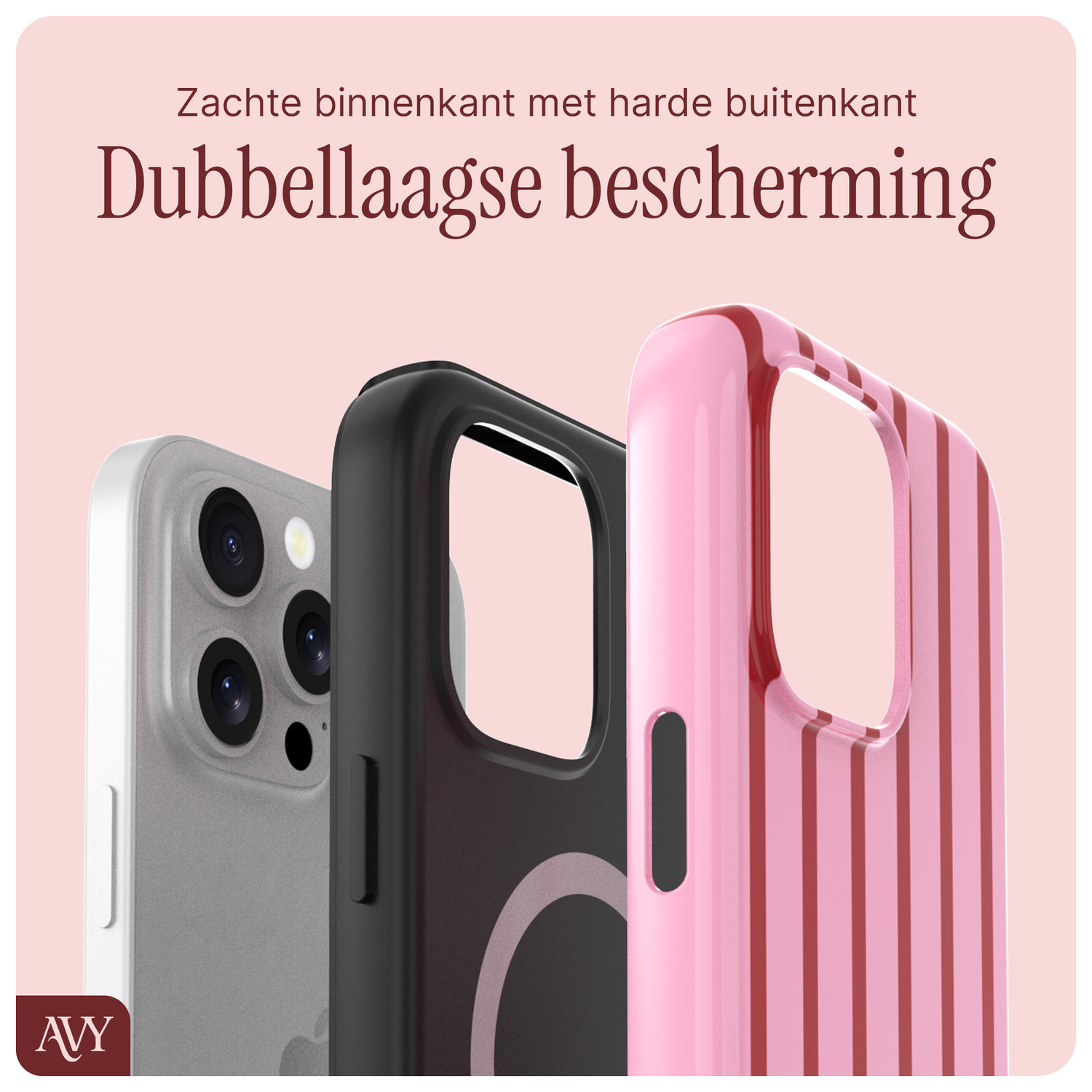 AVY Apple iPhone 16 Pro Hoesje MagSafe Back Cover - Linea Sol afbeelding 5