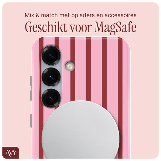 AVY Samsung Galaxy S24 Hoesje MagSafe Back Cover Linea Sol afbeelding 6
