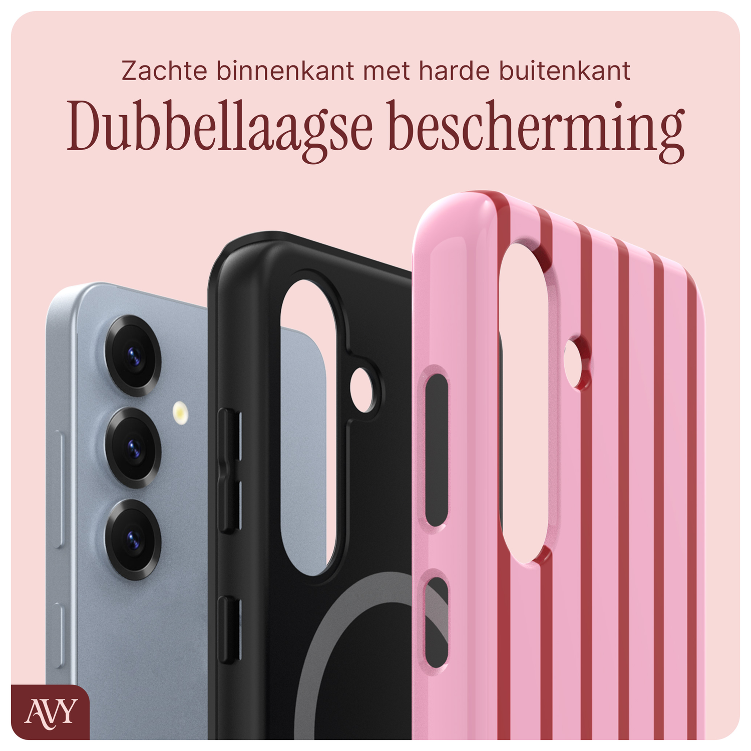 AVY Samsung Galaxy S24 Plus Hoesje MagSafe Back Cover Linea Sol afbeelding 5
