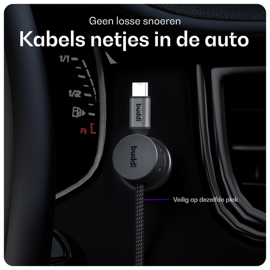 Buddi Sorted Magnetische Kabelclip Organizer voor Bureau en Nachtkastje (6-Pack) afbeelding 4