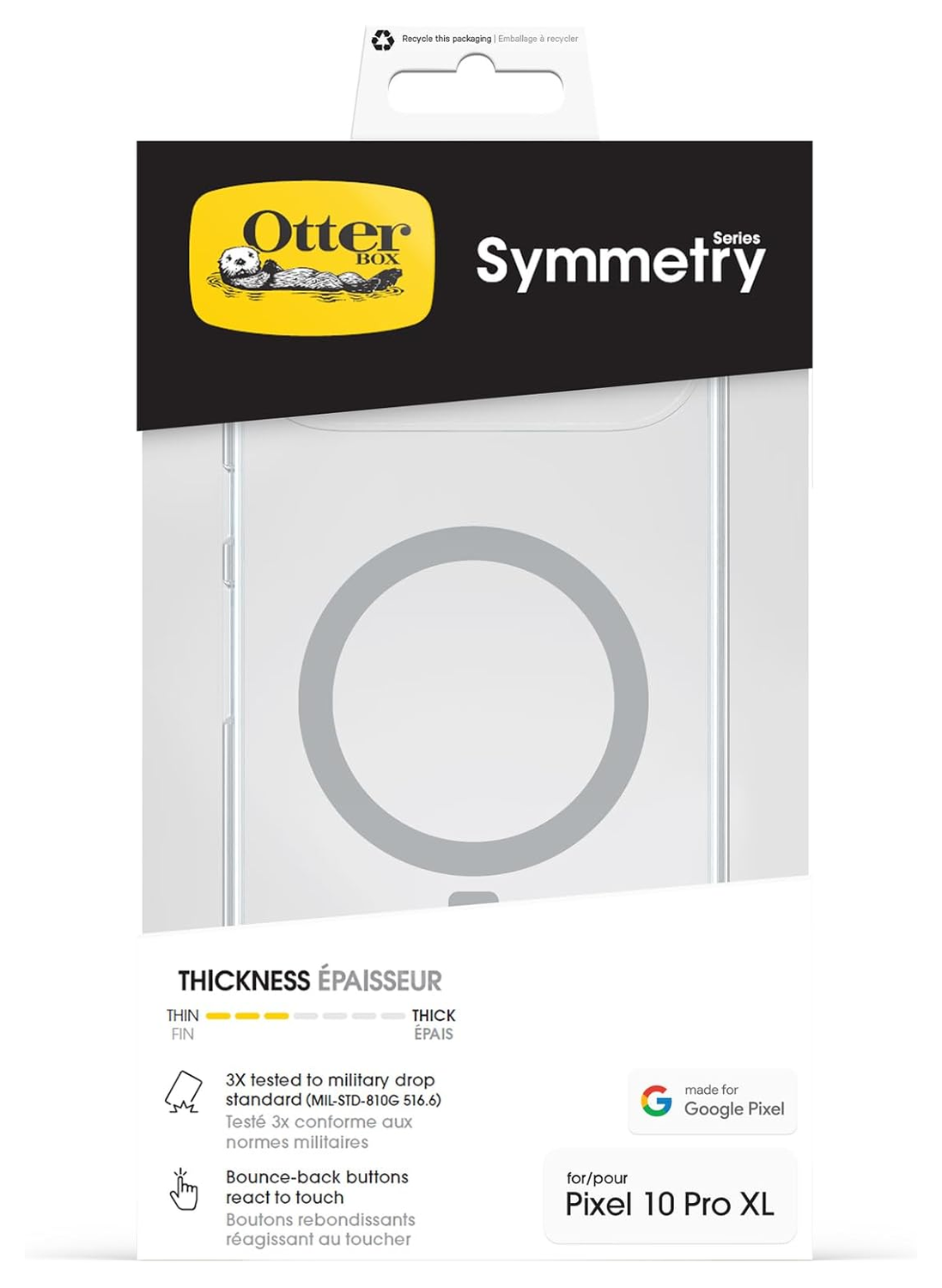 OtterBox Symmetry MagSafe Google Pixel 10 Pro XL Hoesje Transparant afbeelding 5
