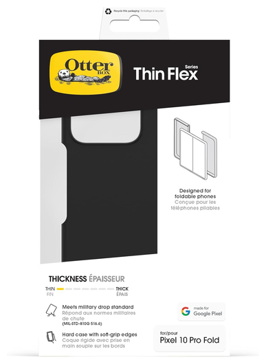 OtterBox Thin Flex MagSafe Google Pixel 10 Pro Fold Hoesje PixelSnap Zwart afbeelding 6