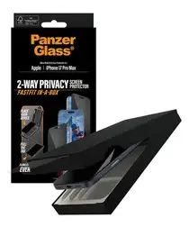 PanzerGlass FastFit Ultra-Wide iPhone 17 Pro Max Privacy Glass Screen Protector afbeelding