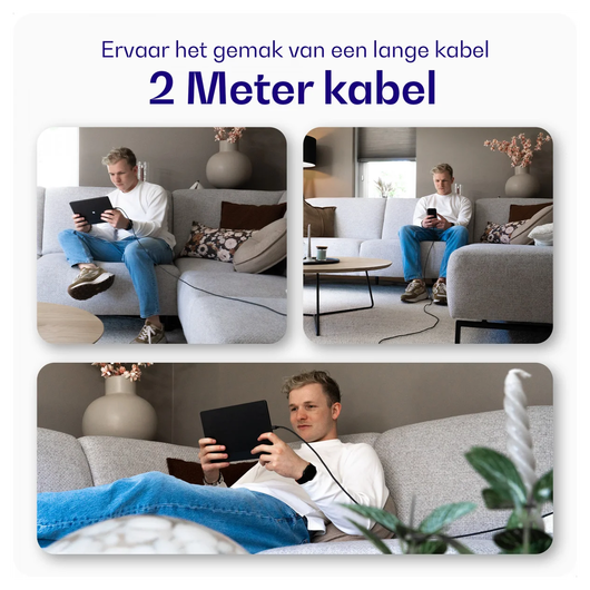 Buddi Power 25W USB-C Oplader met Micro-USB Kabel 1M Grijs afbeelding 11