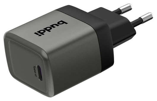 Buddi Power 25W USB-C Oplader met Micro-USB Kabel 1M Grijs afbeelding 17