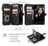 CaseMe C30 Samsung Galaxy S25 FE Hoesje Pasjeshouder Book Case Zwart afbeelding 3