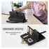 CaseMe C30 Samsung Galaxy S25 FE Hoesje Pasjeshouder Book Case Zwart afbeelding 5