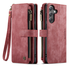 CaseMe C30 Samsung Galaxy S25 FE Hoesje Pasjeshouder Book Case Rood