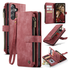 CaseMe C30 Samsung Galaxy S25 FE Hoesje Pasjeshouder Book Case Rood afbeelding 2