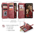 CaseMe C30 Samsung Galaxy S25 FE Hoesje Pasjeshouder Book Case Rood afbeelding 3