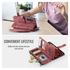 CaseMe C30 Samsung Galaxy S25 FE Hoesje Pasjeshouder Book Case Rood afbeelding 5