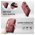 CaseMe C30 Samsung Galaxy S25 FE Hoesje Pasjeshouder Book Case Rood afbeelding 6