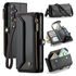 CaseMe C36 Samsung Galaxy S25 FE Hoesje Zipper Book Case Zwart afbeelding 1