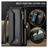 CaseMe C36 Samsung Galaxy S25 FE Hoesje Zipper Book Case Zwart afbeelding 3