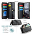 CaseMe C36 Samsung Galaxy S25 FE Hoesje Zipper Book Case Zwart afbeelding 4