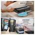 CaseMe C36 Samsung Galaxy S25 FE Hoesje Zipper Book Case Zwart afbeelding 9
