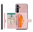 CaseMe JH-01 Samsung Galaxy S25 FE Hoesje met Magnetische Kaarthouder Roze afbeelding 13