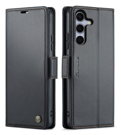 CaseMe 023 Samsung Galaxy S25 FE Hoesje RFID Book Case Zwart afbeelding