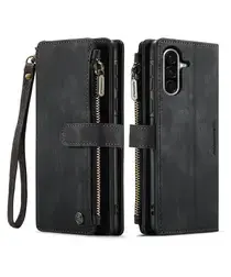 CaseMe C30 Samsung Galaxy A17 Hoesje Pasjeshouder Book Case Zwart afbeelding