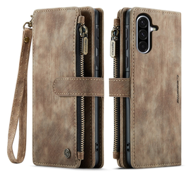 CaseMe C30 Samsung Galaxy A17 Hoesje Pasjeshouder Book Case Bruin