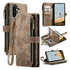 CaseMe C30 Samsung Galaxy A17 Hoesje Pasjeshouder Book Case Bruin afbeelding 2