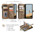 CaseMe C30 Samsung Galaxy A17 Hoesje Pasjeshouder Book Case Bruin afbeelding 5