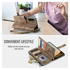 CaseMe C30 Samsung Galaxy A17 Hoesje Pasjeshouder Book Case Bruin afbeelding 6