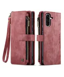 CaseMe C30 Samsung Galaxy A17 Hoesje Pasjeshouder Book Case Rood afbeelding