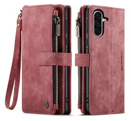 CaseMe C30 Samsung Galaxy A17 Hoesje Pasjeshouder Book Case Rood