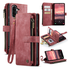 CaseMe C30 Samsung Galaxy A17 Hoesje Pasjeshouder Book Case Rood afbeelding 2