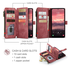 CaseMe C30 Samsung Galaxy A17 Hoesje Pasjeshouder Book Case Rood afbeelding 5
