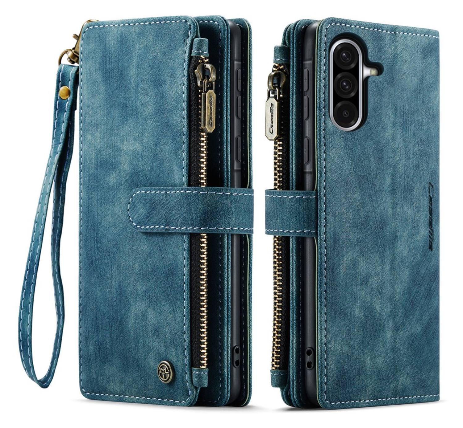 CaseMe C30 Samsung Galaxy A17 Hoesje Pasjeshouder Book Case Blauw afbeelding 1