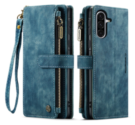 CaseMe C30 Samsung Galaxy A17 Hoesje Pasjeshouder Book Case Blauw
