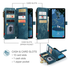 CaseMe C30 Samsung Galaxy A17 Hoesje Pasjeshouder Book Case Blauw afbeelding 5