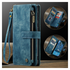 CaseMe C30 Samsung Galaxy A17 Hoesje Pasjeshouder Book Case Blauw afbeelding 8