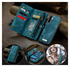 CaseMe 008 Samsung Galaxy A17 Hoesje 2-in-1 Book Case en Back Cover Blauw afbeelding 5