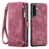 CaseMe 008 Samsung Galaxy A17 Hoesje 2-in-1 Book Case en Back Cover Rood