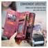 CaseMe 008 Samsung Galaxy A17 Hoesje 2-in-1 Book Case en Back Cover Rood afbeelding 6