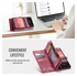 CaseMe 008 Samsung Galaxy A17 Hoesje 2-in-1 Book Case en Back Cover Rood afbeelding 8