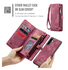 CaseMe 008 Samsung Galaxy A17 Hoesje 2-in-1 Book Case en Back Cover Rood afbeelding 9