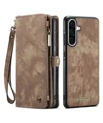 CaseMe 008 Samsung Galaxy A17 Hoesje 2-in-1 Book Case en Back Cover Bruin afbeelding