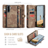 CaseMe 008 Samsung Galaxy A17 Hoesje 2-in-1 Book Case en Back Cover Bruin afbeelding 3
