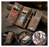 CaseMe 008 Samsung Galaxy A17 Hoesje 2-in-1 Book Case en Back Cover Bruin afbeelding 5