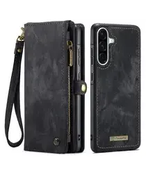 CaseMe 008 Samsung Galaxy A17 Hoesje 2-in-1 Book Case en Back Cover Zwart afbeelding
