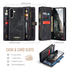 CaseMe 008 Samsung Galaxy A17 Hoesje 2-in-1 Book Case en Back Cover Zwart afbeelding 3