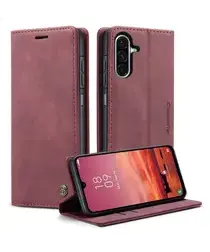 CaseMe 013 Samsung Galaxy A17 Hoesje Book Case met Standaard Rood afbeelding